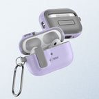 Tech-Protect Slim Hook dėklas AirPods Pro 1/2 – violetinis -- AirPods Pro / AirPods Pro 2