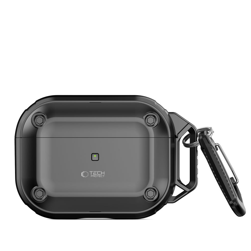 Tech-Protect Rough Hook dėklas AirPods Pro 1/2 – juodas -- AirPods Pro / AirPods Pro 2