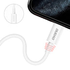 Dudao L6X USB-C - Lightning PD 20W 1m laidas - baltas