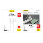Dudao L6X USB-C - Lightning PD 20W 1m laidas - baltas