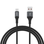Dudao L3ST USB-A - USB-C 5A laidas 1.2m pintas - juodas