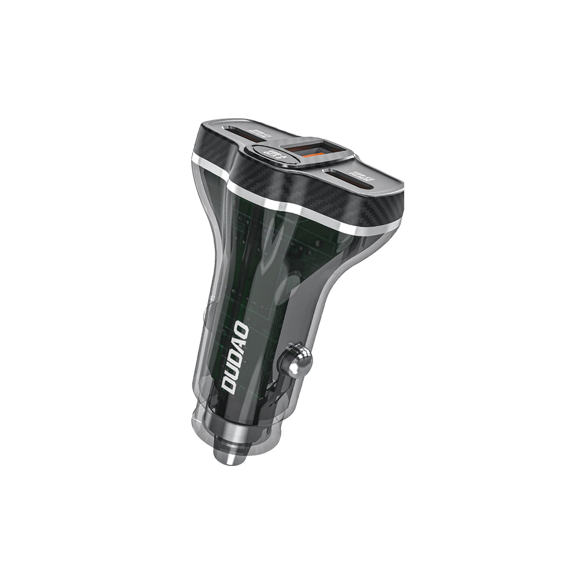 Dudao R78 78W automobilinis įkroviklis USB-C PD / 2xUSB-A QC - juodas