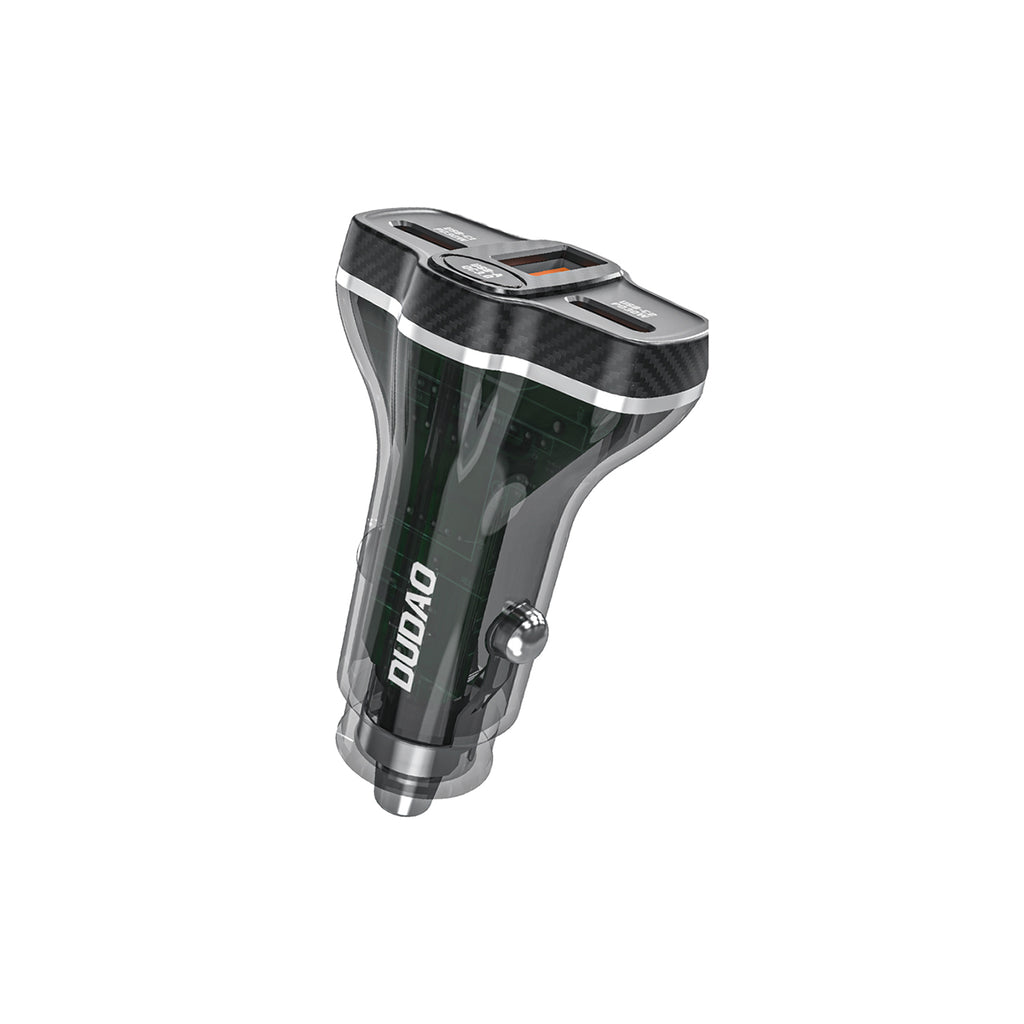 Dudao R78 78W automobilinis įkroviklis USB-C PD / 2xUSB-A QC - juodas