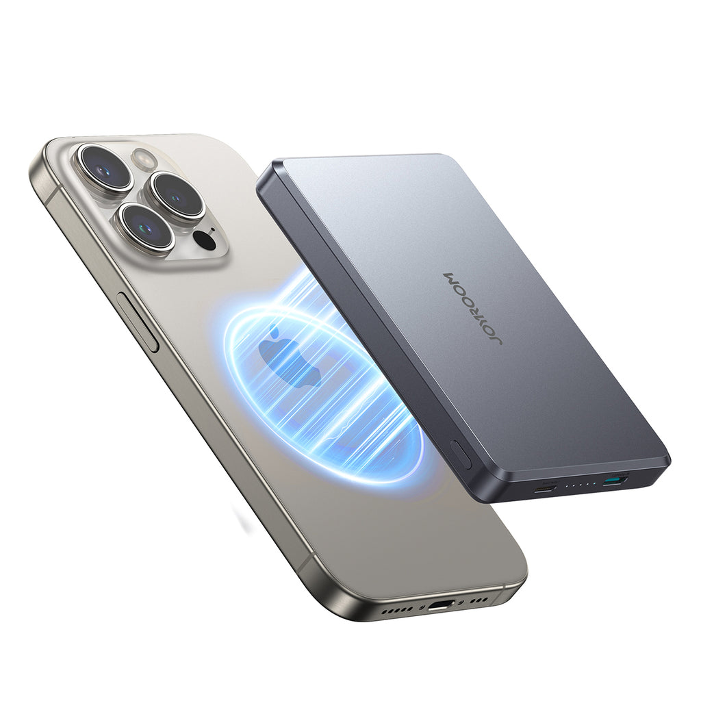 Joyroom išorinė baterija JR-PBM08 Pro 10000mAh itin plona - pilka