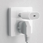 Dudao A14EUC PD 20W USB-C sieninis įkroviklis su laidu - baltas