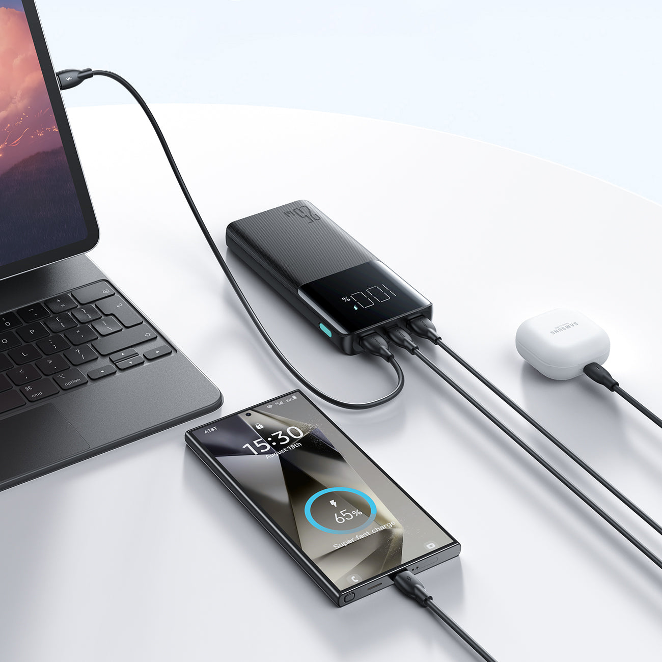 Joyroom išorinė baterija JR-PBF20 25W 10000mAh - juoda