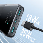 Joyroom išorinė baterija JR-PBF20 25W 10000mAh - juoda