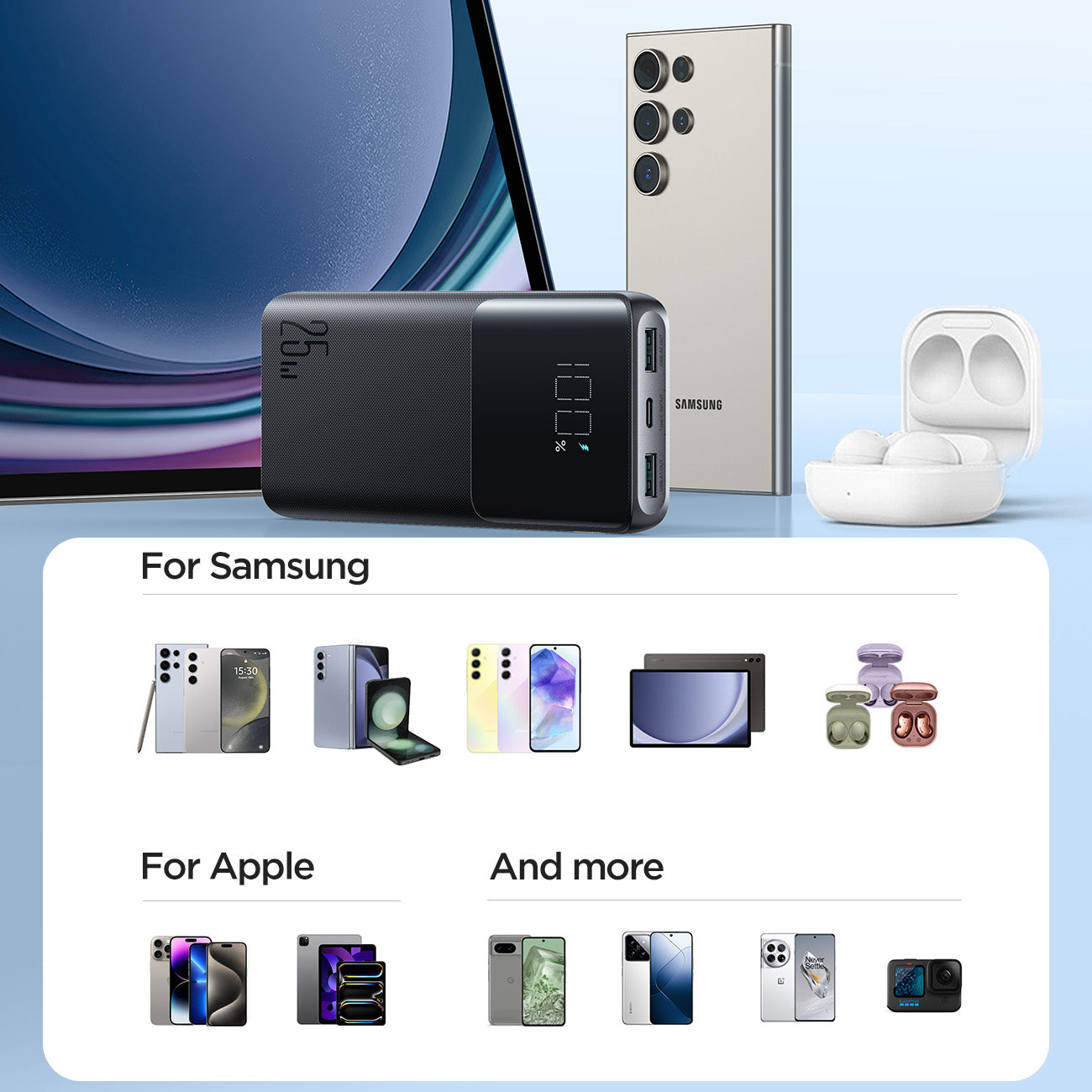 Joyroom išorinė baterija JR-PBF20 25W 10000mAh - juoda