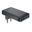 Acefast A100 65W GaN 2 USB-C+ USB-A įkroviklis Ultra Slim - juodas