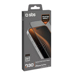 SBS D3O grūdintas stiklas su rėmeliu iPhone 14 Pro