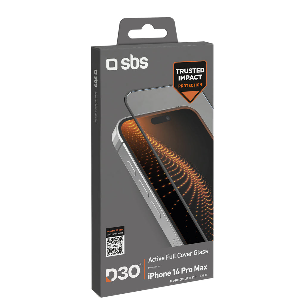 SBS D3O grūdintas stiklas iPhone 14 Pro Max