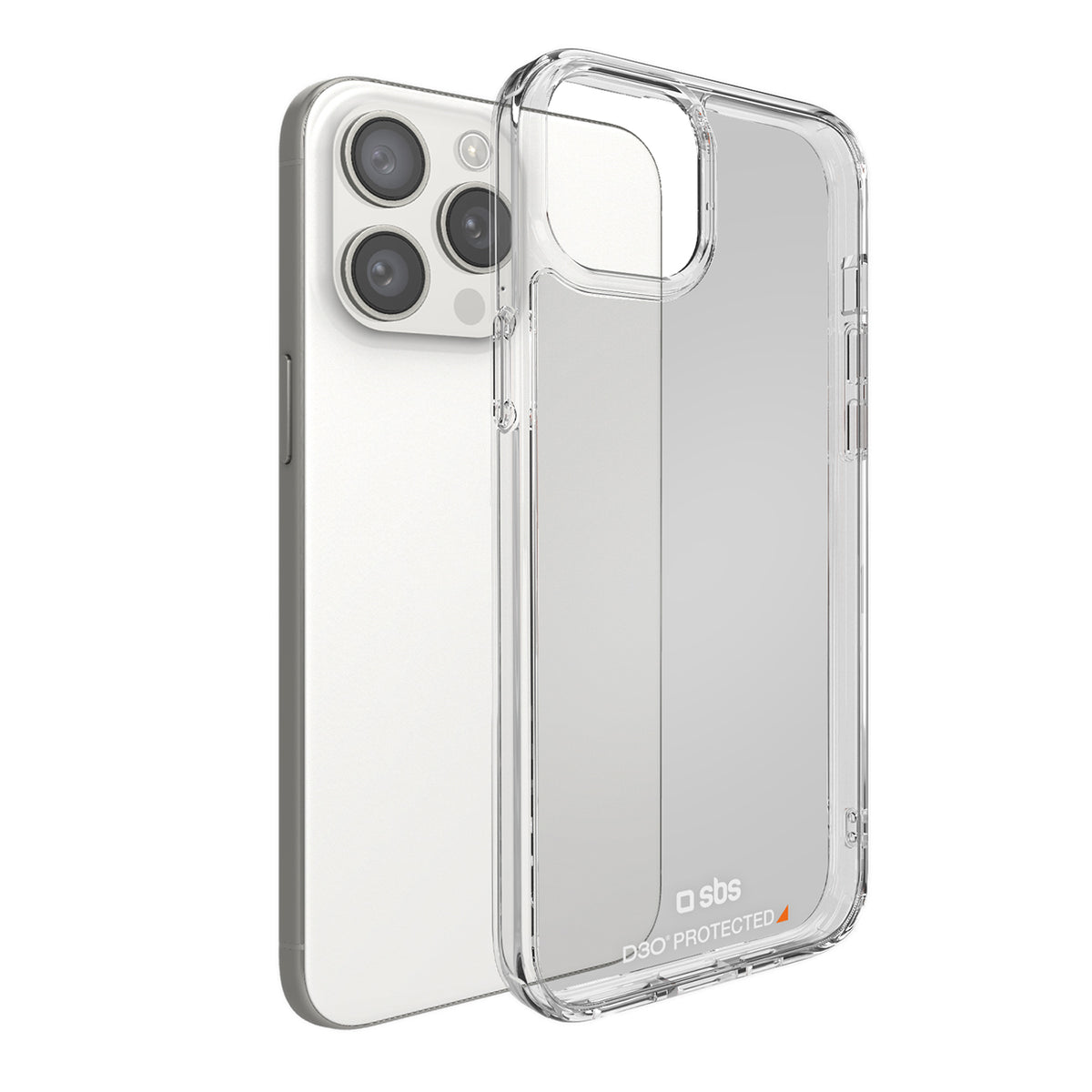 SBS D3O skaidrus dėklas iPhone 15 Pro