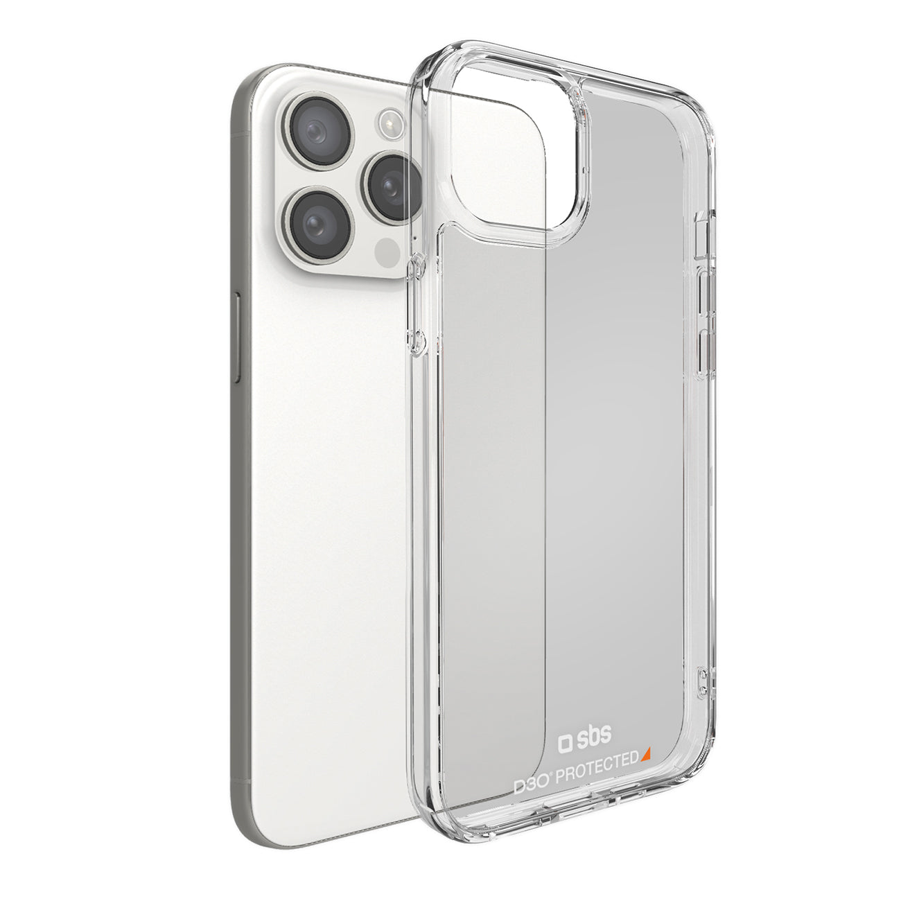 SBS D3O skaidrus dėklas iPhone 15 Pro