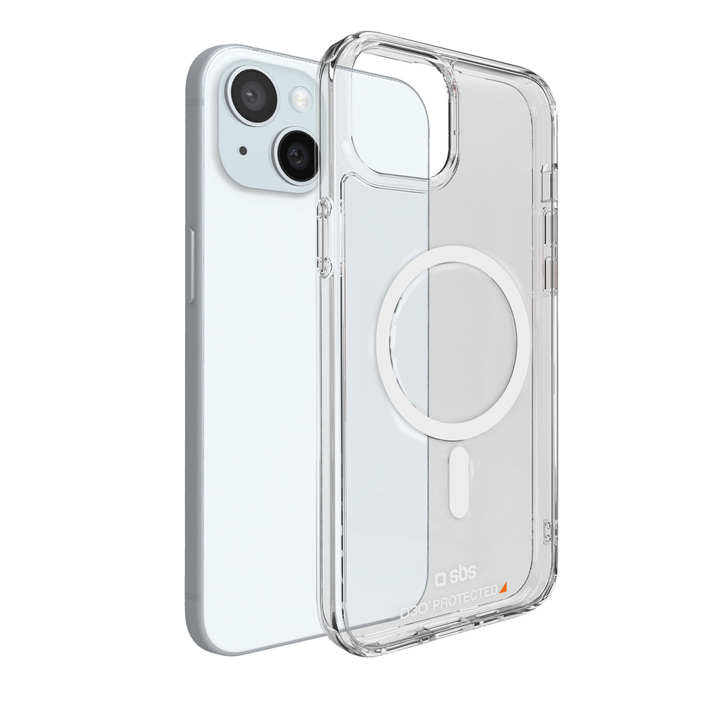SBS D3O MagSafe dėklas iPhone 14/13 – skaidrus