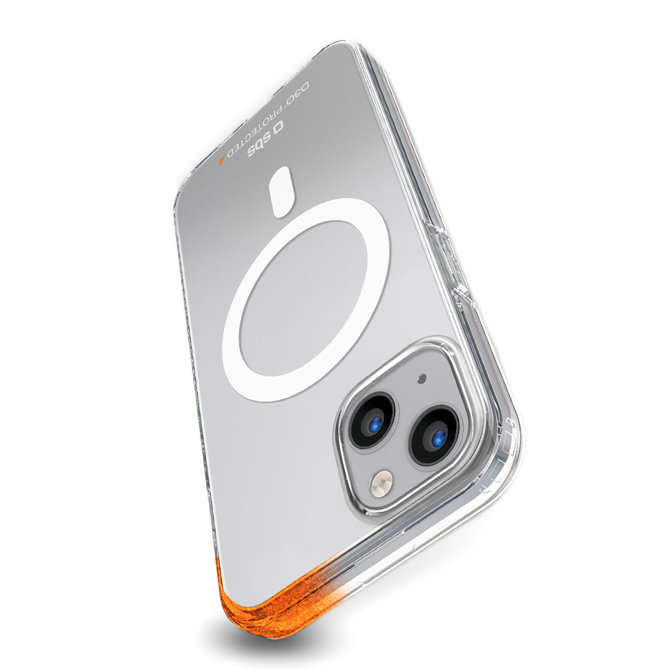 SBS D3O MagSafe dėklas iPhone 14/13 – skaidrus