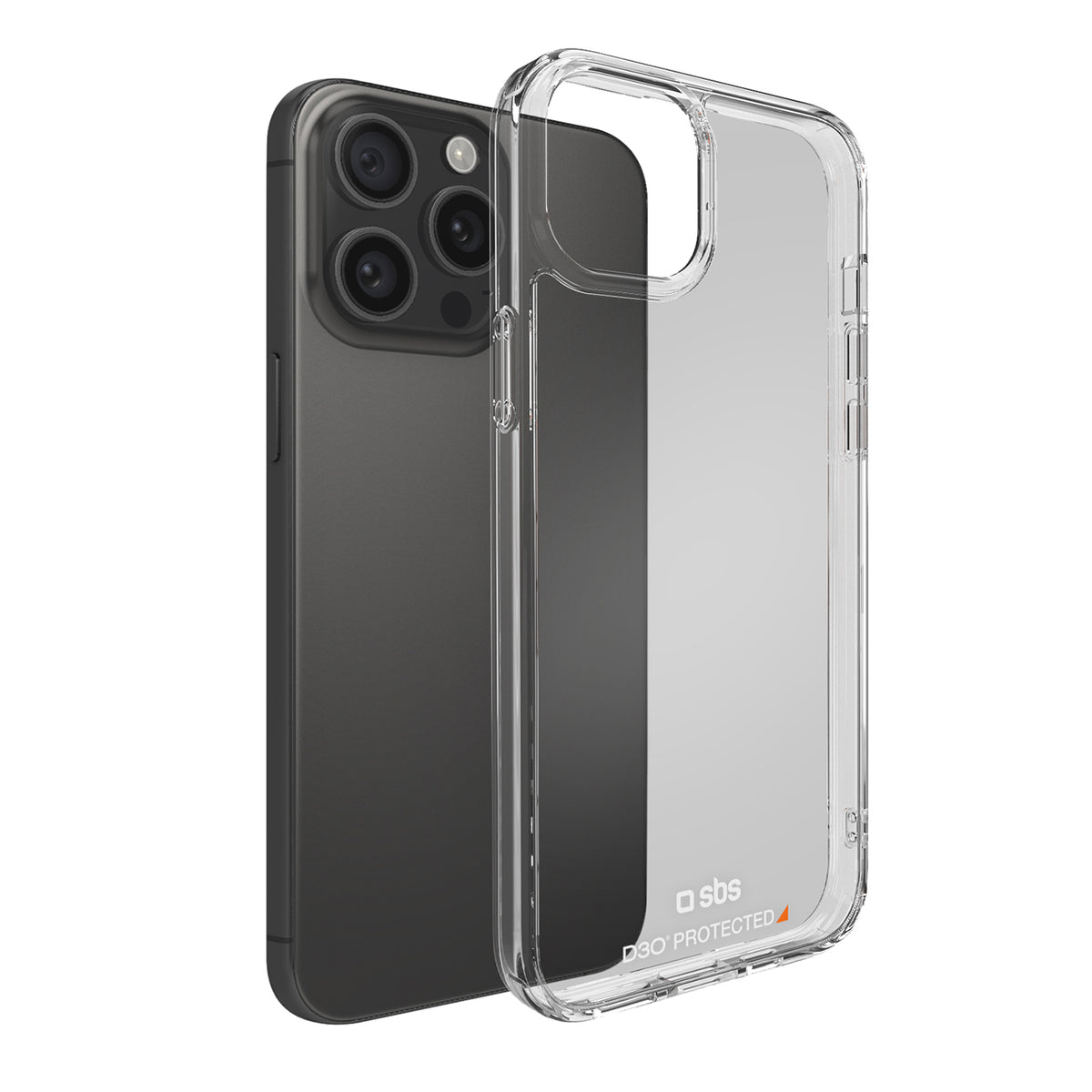 SBS D3O skaidrus dėklas iPhone 15 Pro Max