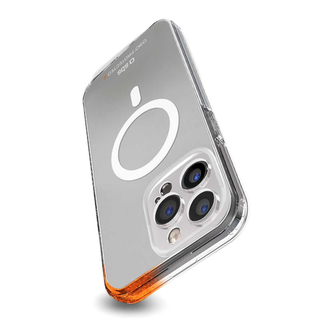 SBS D3O MagSafe dėklas iPhone 14 Pro – skaidrus