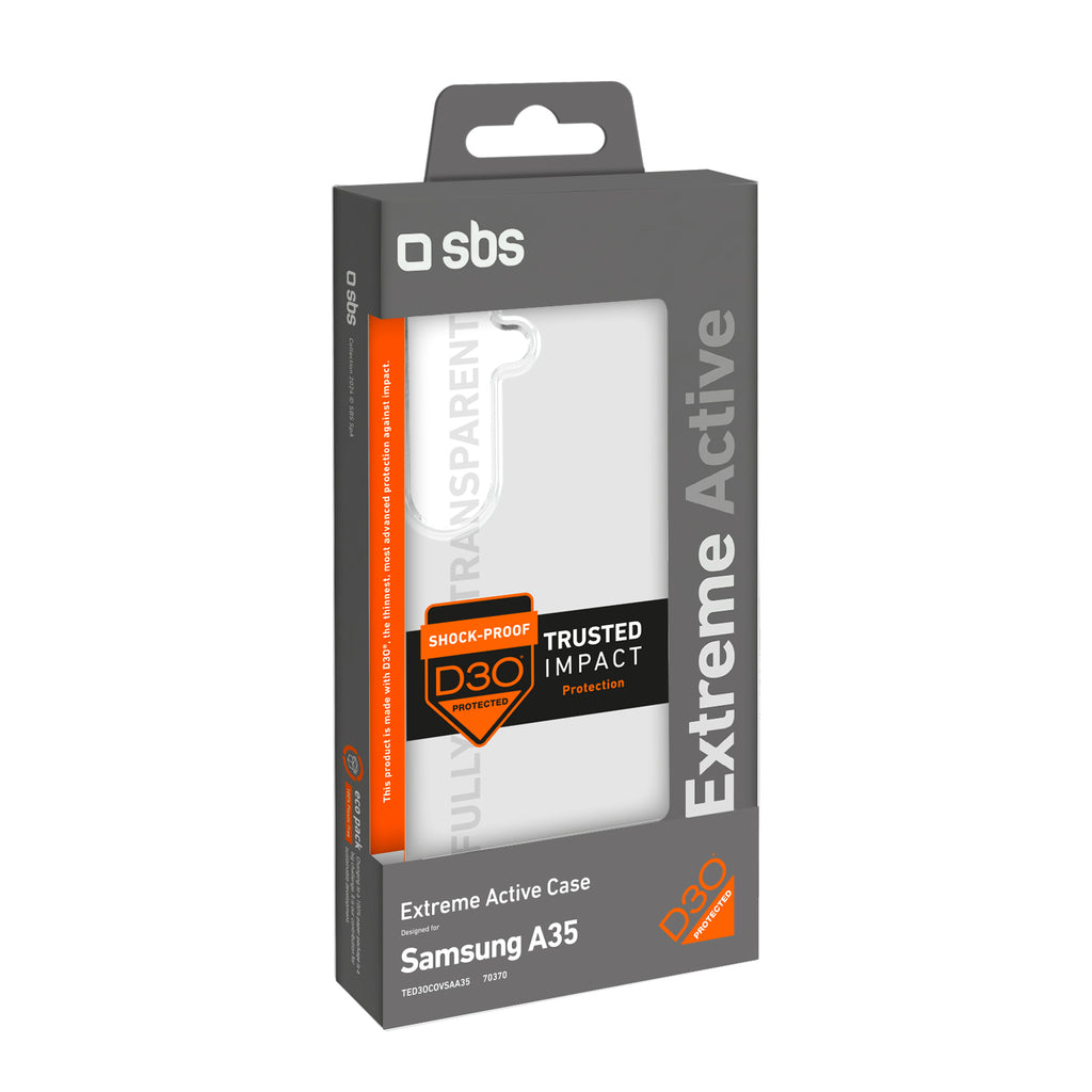 SBS D3O Dėklas, skirtas Samsung Galaxy A35 – skaidrus