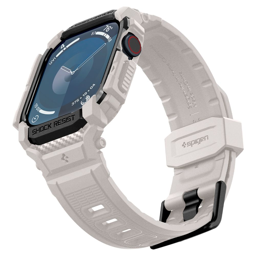 Spigen Rugged Armor "Pro" dirželis Apple Watch 10 (46MM) - Smėlio spalvos -- Apple Watch 10 (46mm)