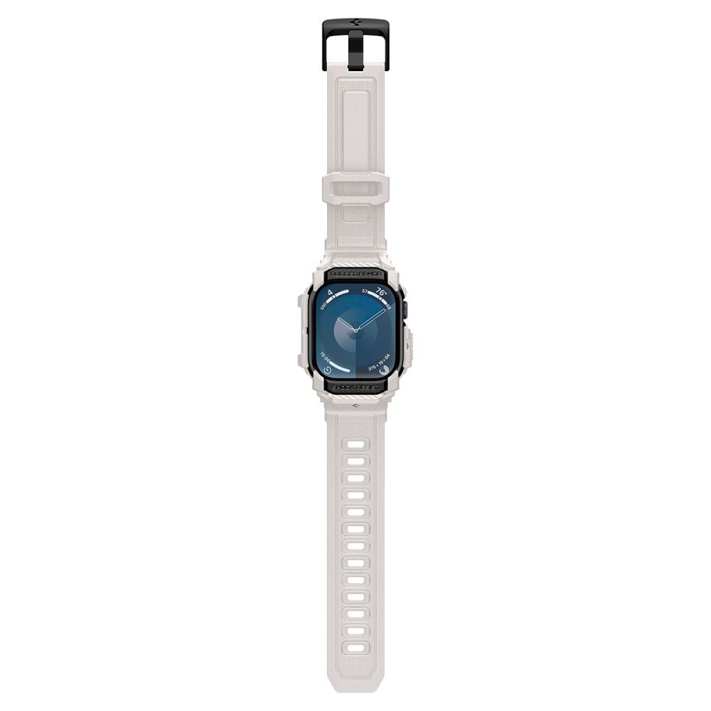 Spigen Rugged Armor "Pro" dirželis Apple Watch 10 (46MM) - Smėlio spalvos -- Apple Watch 10 (46mm)