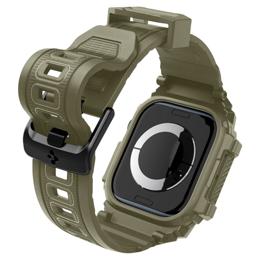 Spigen Rugged Armor "Pro" dirželis Apple Watch 10 (46MM) - Žalias -- Apple Watch 10 (46mm)