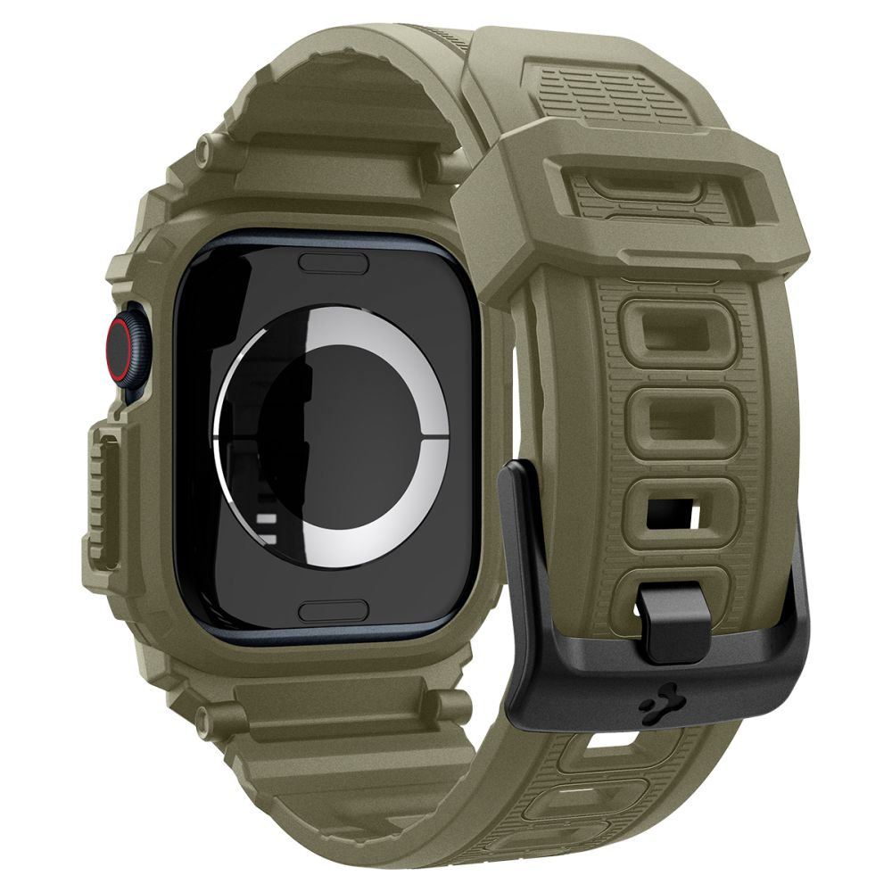 Spigen Rugged Armor "Pro" dirželis Apple Watch 10 (46MM) - Žalias -- Apple Watch 10 (46mm)