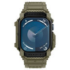 Spigen Rugged Armor "Pro" dirželis Apple Watch 10 (46MM) - Žalias -- Apple Watch 10 (46mm)