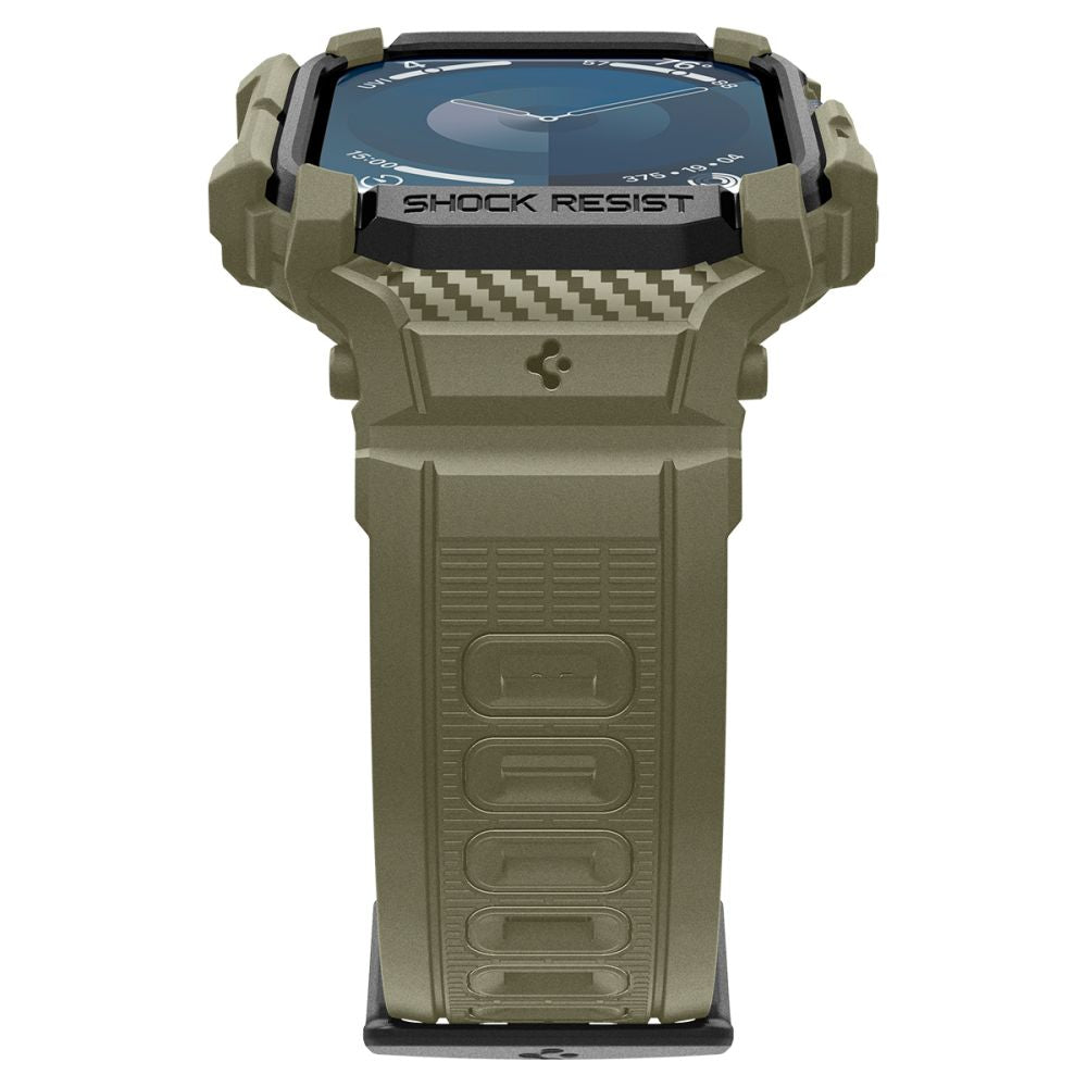 Spigen Rugged Armor "Pro" dirželis Apple Watch 10 (46MM) - Žalias -- Apple Watch 10 (46mm)