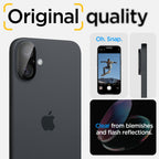 Spigen Optik Glas.Tr kameros stiklas iPhone 16/16 Plus – juodas (2 vnt.)