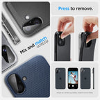 Spigen Optik Glas.Tr kameros stiklas iPhone 16/16 Plus – juodas (2 vnt.)