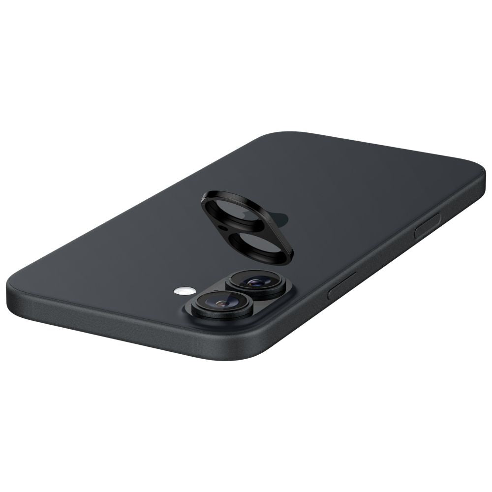 Spigen Optik Glas.Tr kameros stiklas iPhone 16/16 Plus – juodas (2 vnt.)