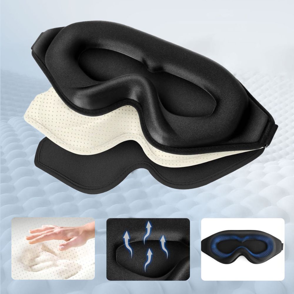 Tech-Protect Akiniai Miegui - Juoda -- Uncategorized