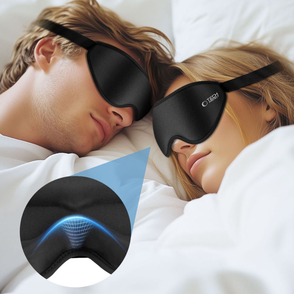 Tech-Protect Akiniai Miegui - Juoda -- Uncategorized
