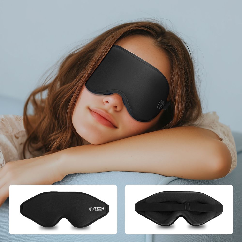 Tech-Protect Akiniai Miegui - Juoda -- Uncategorized