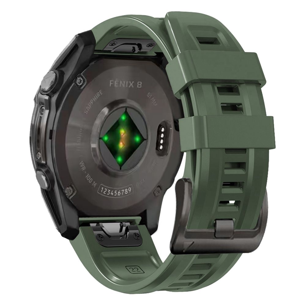 Tech-Protect Silicone dirželis Garmin Fenix 5S / 5S PLUS / 6S / 6S Pro / 7S / 8 (43MM) - Žalias -- Garmin Fenix 5S /...