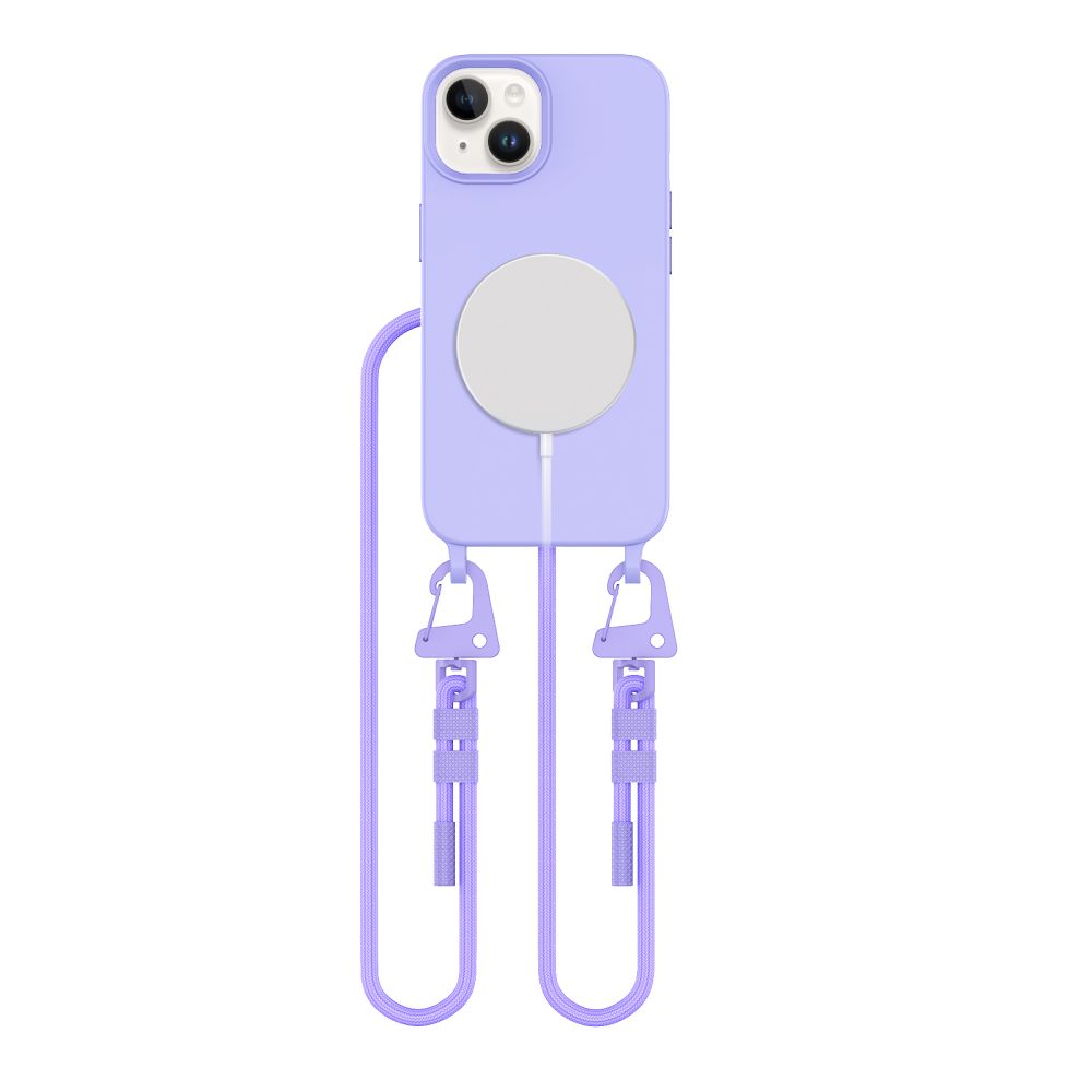 Tech-Protect MagNecklace MagSafe dėklas iPhone 15 – levandų -- iPhone 15