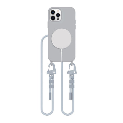 Tech-Protect MagNecklace MagSafe dėklas iPhone 12/12 Pro – pilkas -- iPhone 12