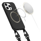 Tech-Protect MagSafe dėklas iPhone 15 Pro su dirželiu – juodas -- iPhone 15 Pro