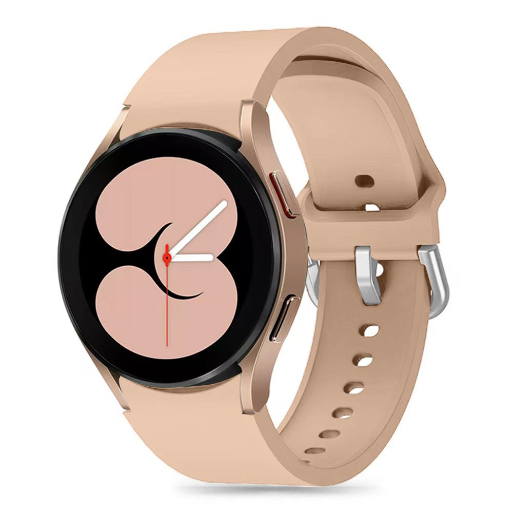 Tech-Protect Silicone dirželis Samsung Galaxy Watch 4 / 5 / 5 Pro / 6 / 7 / FE - Smėlinė -- Samsung Galaxy Watch 4 /...