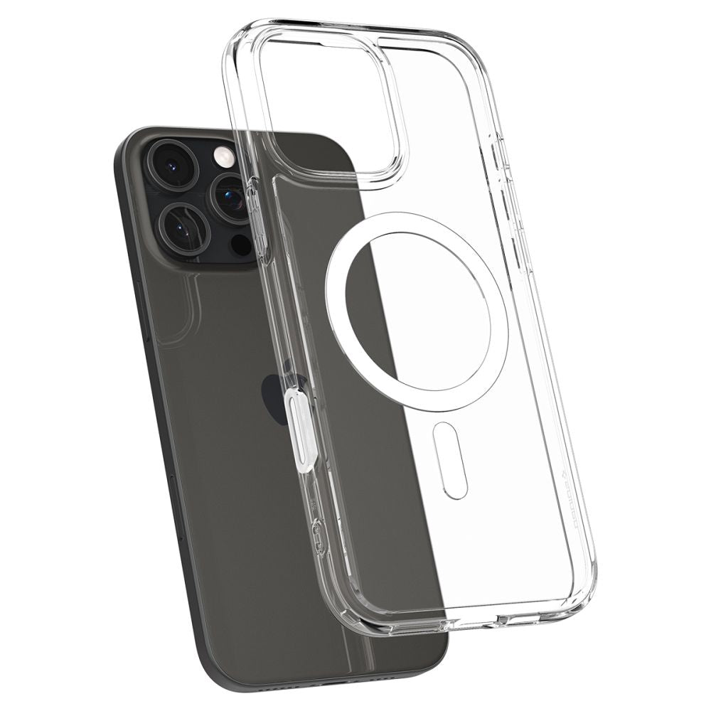 Spigen Ultra Hybrid „T“ MagSafe dėklas iPhone 16 Pro Max – baltas