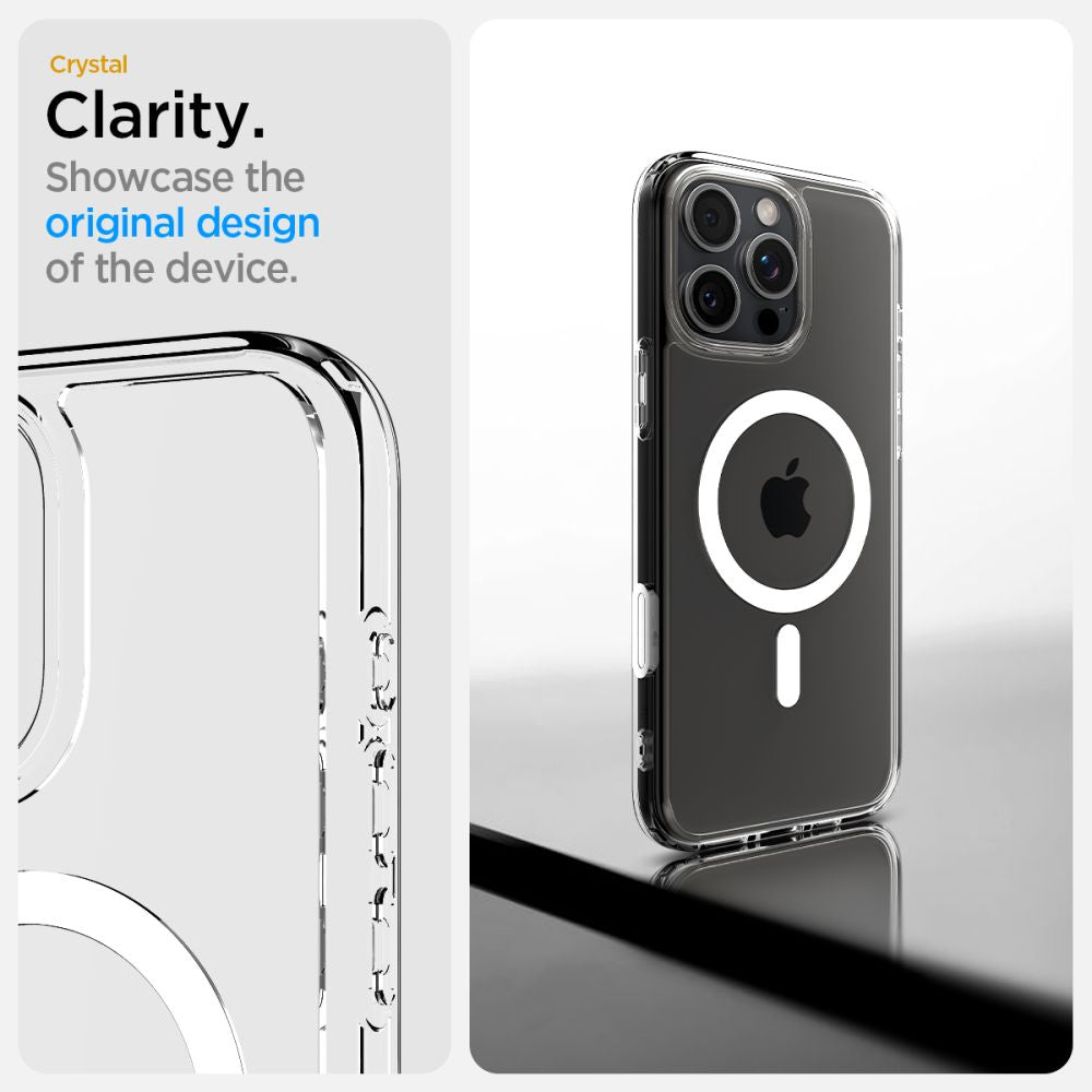 Spigen Ultra Hybrid „T“ MagSafe dėklas iPhone 16 Pro Max – baltas