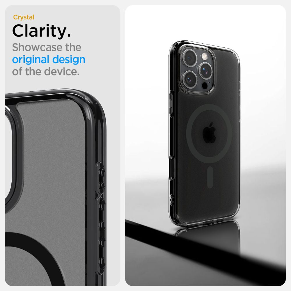 Spigen Ultra Hybrid T MagSafe dėklas iPhone 16 Pro – juodas