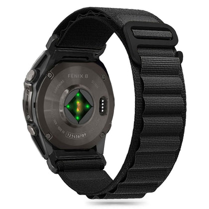 Tech-Protect Nylon Pro dirželis Garmin Fenix 5 / 6 / 6 Pro / 7 / 8 (47MM) - Juodas -- Garmin Fenix 5 / Garmin Fenix 6 /...