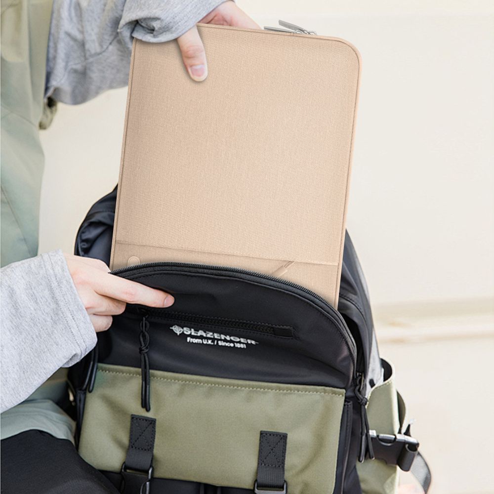 Tech-Protect Sleevy nešiojamojo kompiuterio dėklas 15–16" – smėlinis -- Others