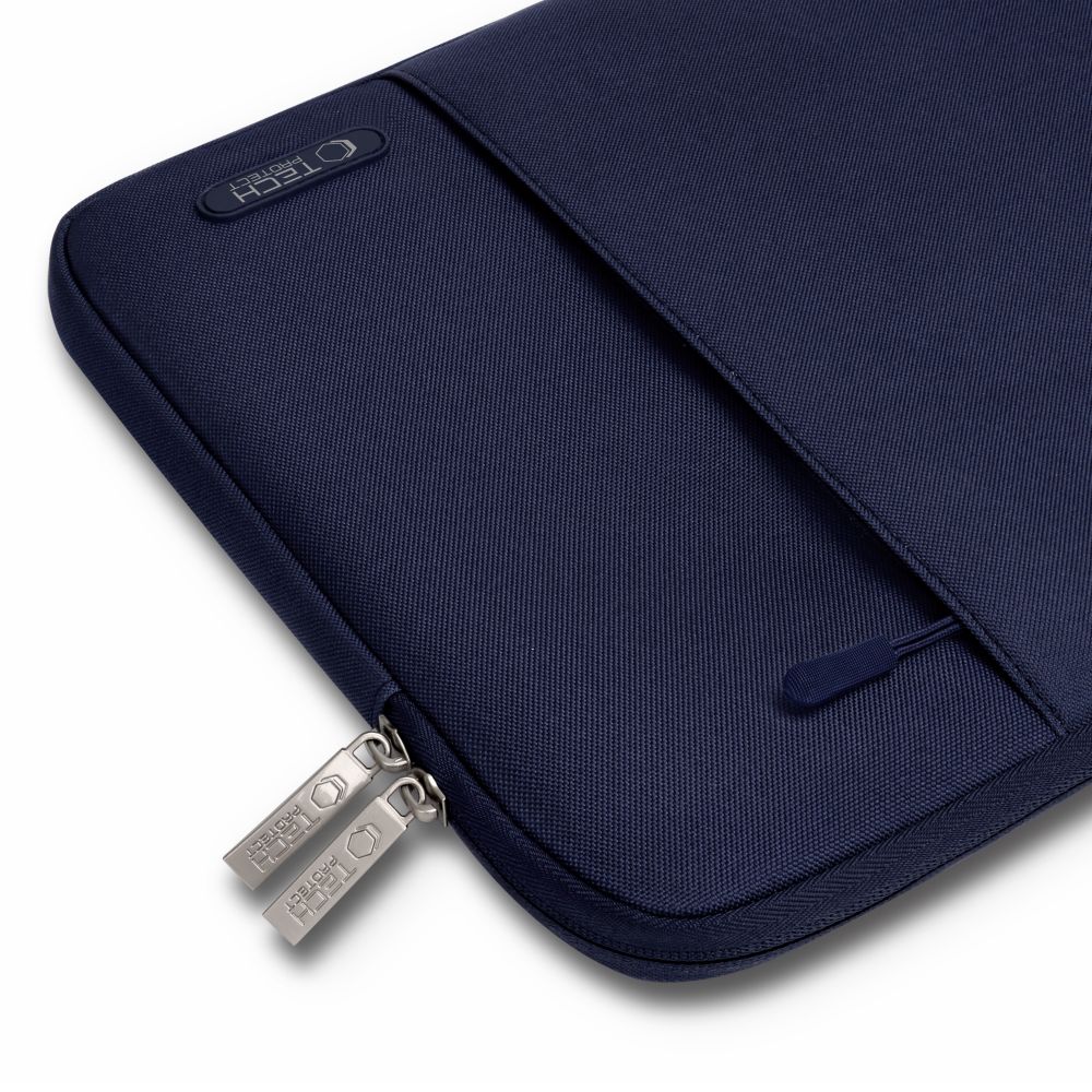 Tech‑Protect Sleeve dėklas nešiojamam 13–14" – t. mėlynas -- Others