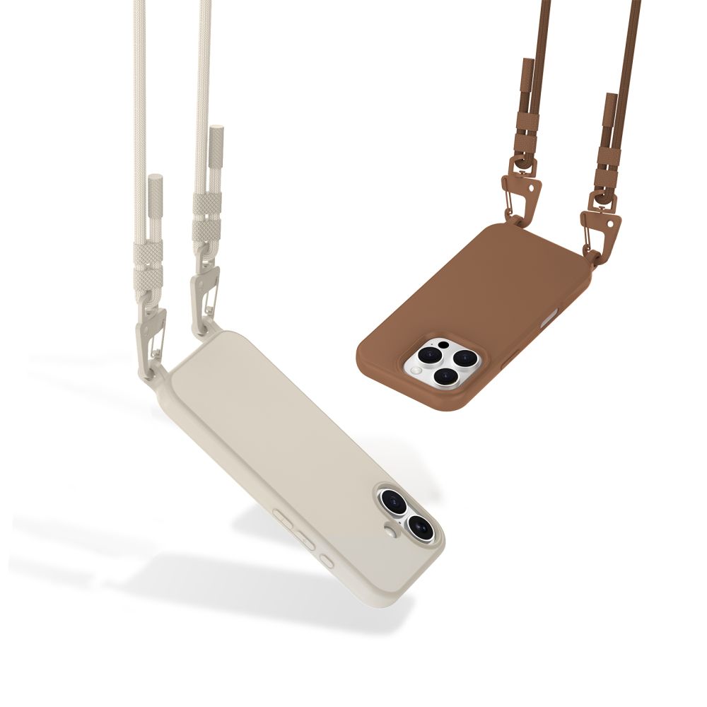 Tech-Protect MagNecklace MagSafe dėklas iPhone 16 Pro Max – rudas -- iPhone 16 Pro Max