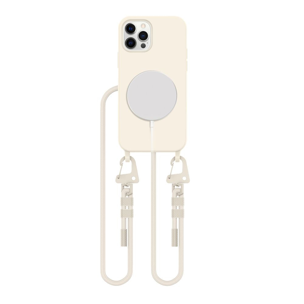 Tech-Protect MagNecklace MagSafe dėklas iPhone 12 / 12 Pro – smėlinis -- iPhone 12
