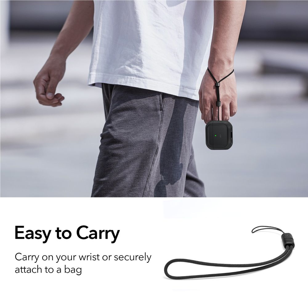 ESR Orbit HaloLock MagSafe dėklas AirPods 4 – juodas
