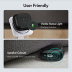 ESR Orbit HaloLock MagSafe dėklas AirPods 4 – juodas