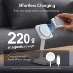 Dėklas ESR Orbit HaloLock MagSafe, skirtas Apple AirPods 4 - baltas -- AirPods 4